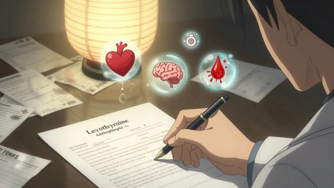 Pharmacist signing consent form as floating icons of NTI drugs hover above.